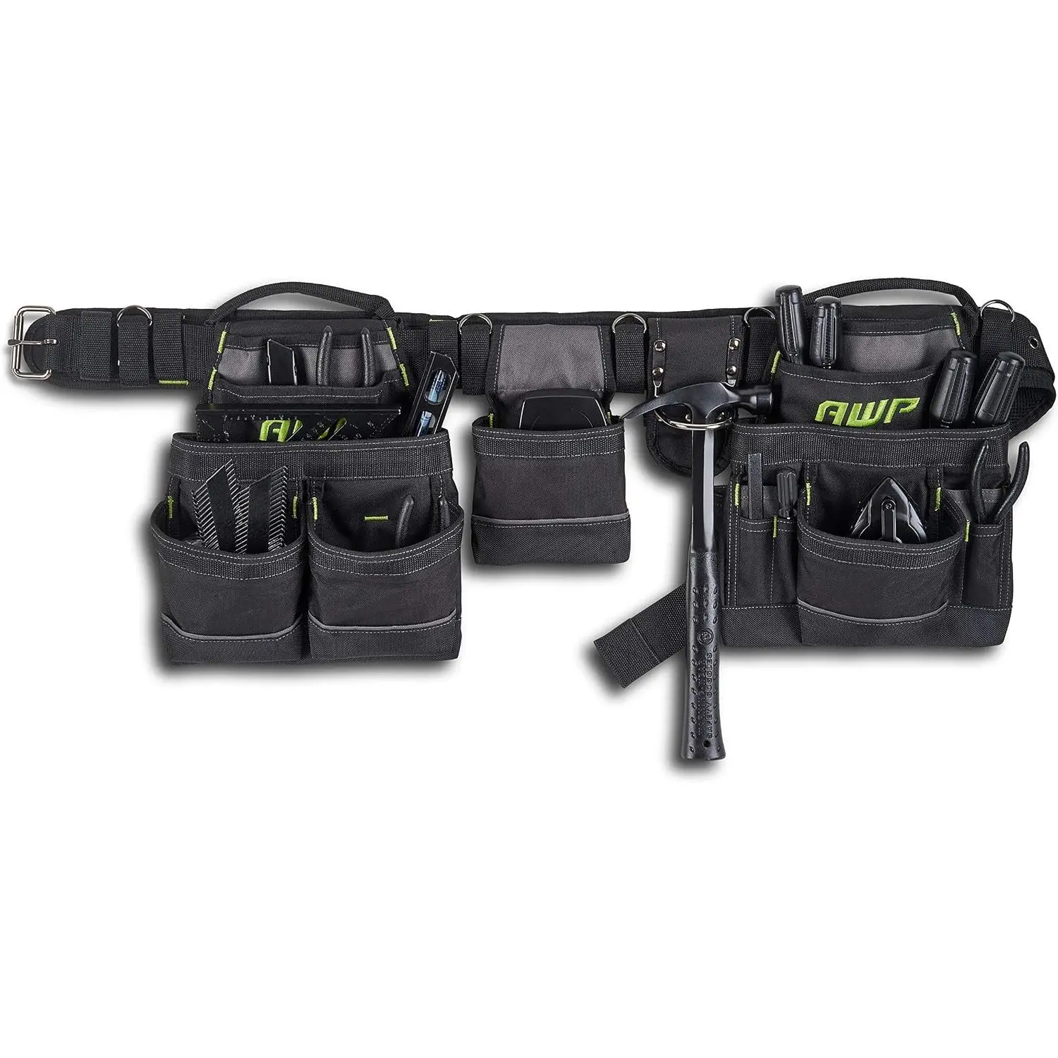 Tool Belt Rig with Organizer - Heavy-Duty Work Accessory for Electricians, Mechanics