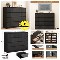 Black-0664-8 drawers