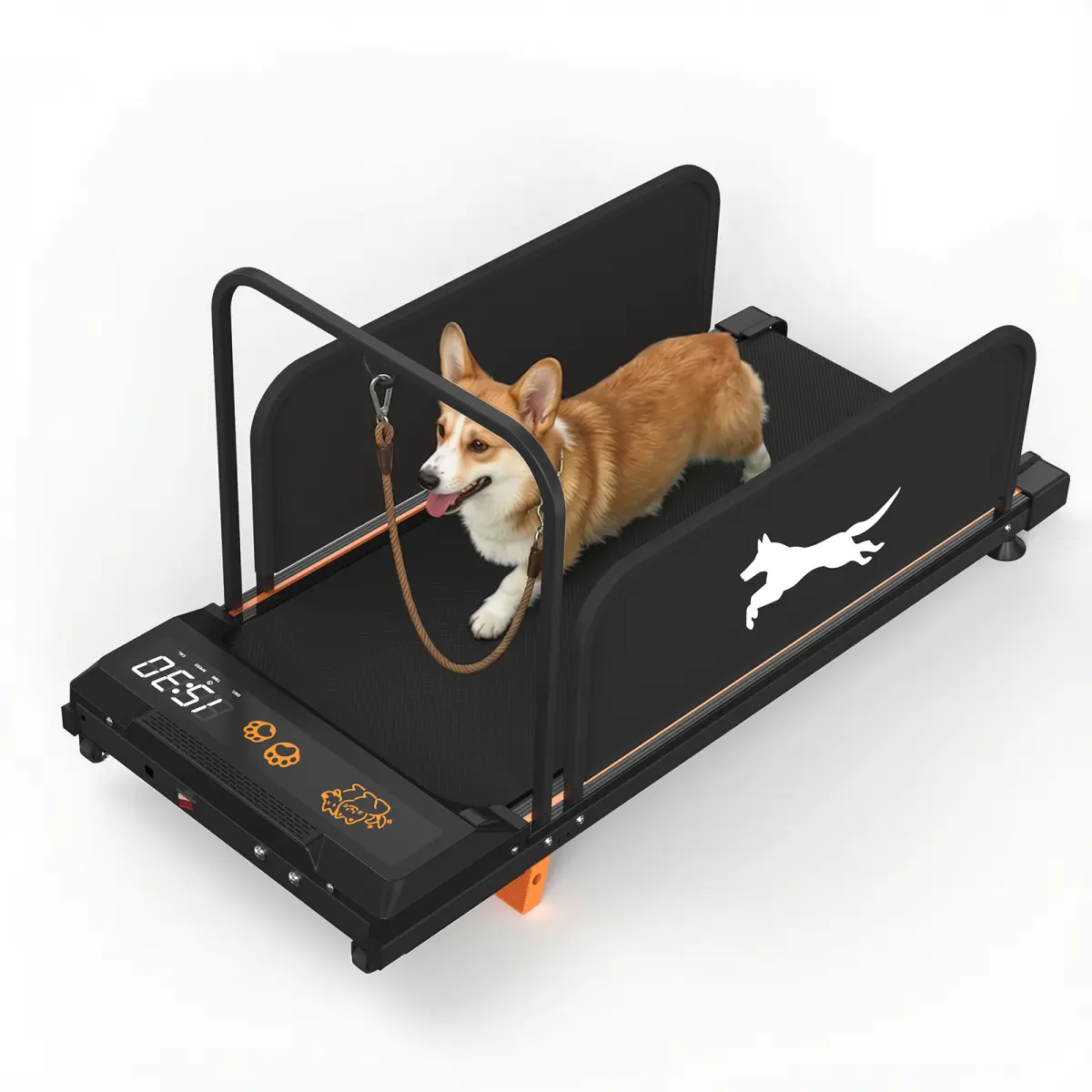 Aobtkel 2026 Edition Small Dog Treadmill - 2.5HP Steel Pet Exercise Machine, LCD Display, Low-Noise, Portable, for Indoor Puppy Training (Up to 220 lbs Running Support)