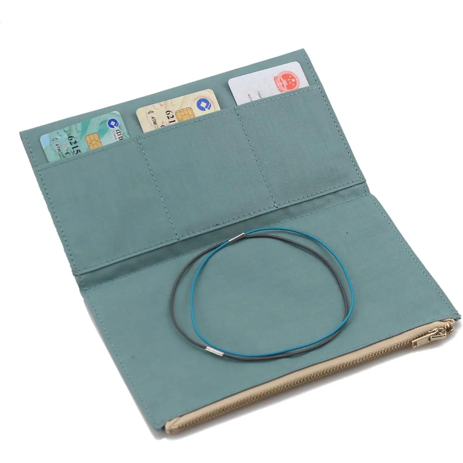 Canvas Zipper Pocket for Travelers Notebook with 2 Elastic Bands,1 Wallet Insert Pouch Refill for TN Accessories Passprot Size Card Holder Storage Bag File Folder Stationery