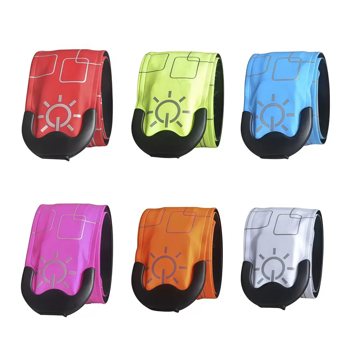 LED Armband Rechargeable for Running(2 Pack), Running Lights for Runners, Running Lights, High Visibility Reflective Running Gear Adjustable Light Up Arm Bands for Men Women Kids