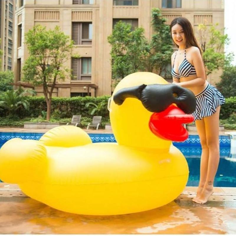 Inflatable Duck Rider, Float Swimming Pool Toy, Summer Pool Float, Lounge Chair Floating, Multi-functional Reclining Chair, Perfect Summer Gift