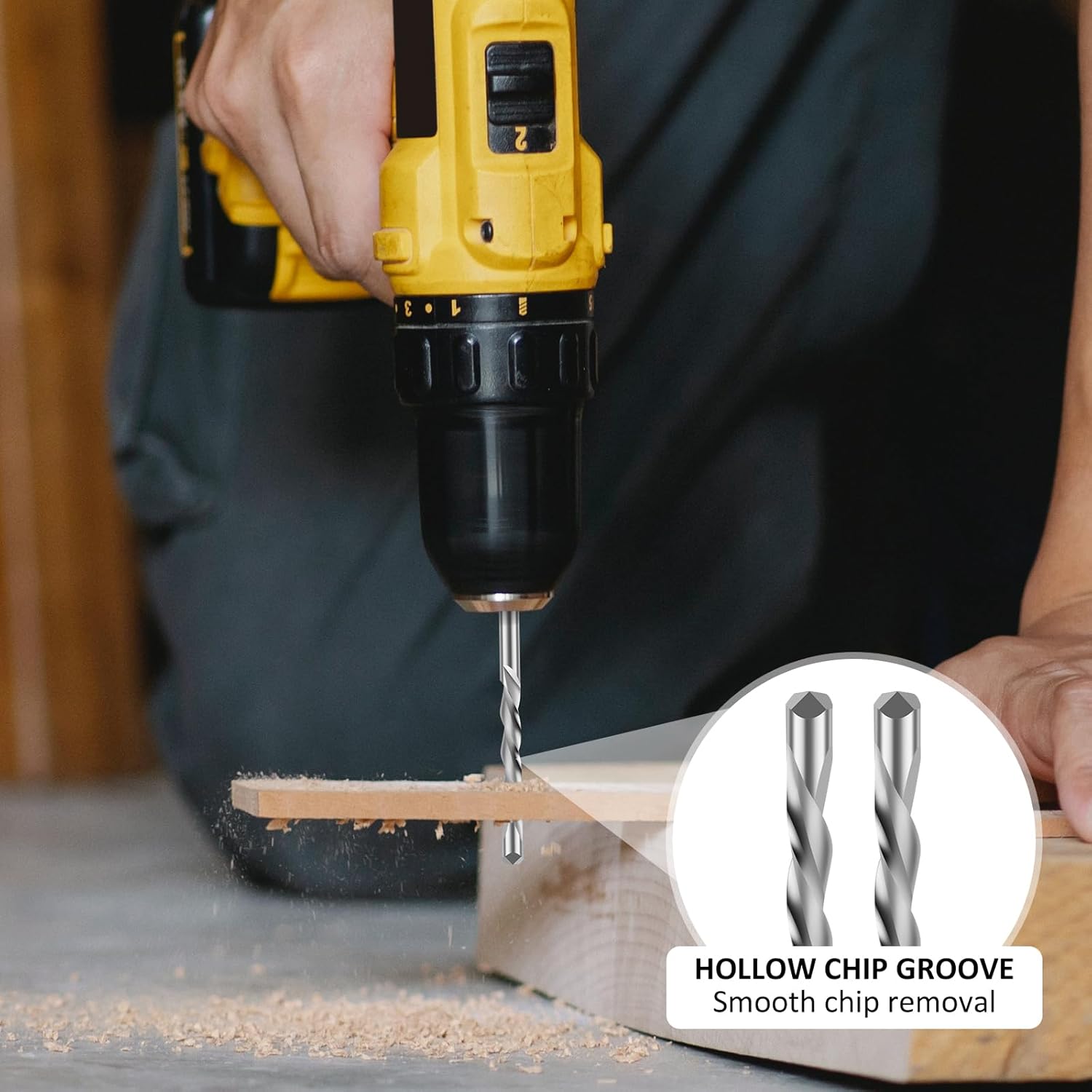 50Pcs Drywall Router Bit 1/8 Inch Spiral Saw Tip Cutting Bits M2 High Speed Steel Precision Drywall Guide Point Cutting Bits for Wood and Plastic