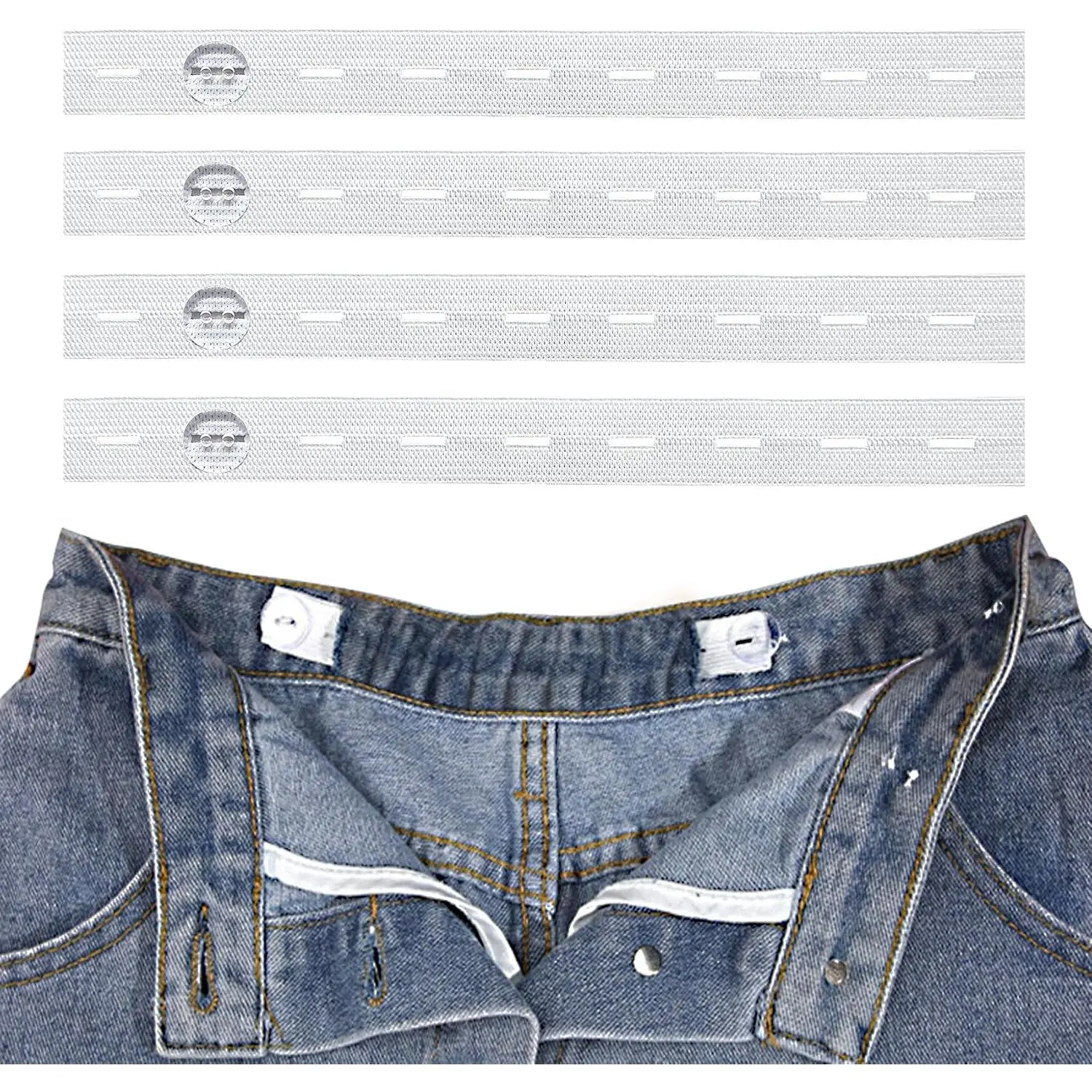 12 count Pant  Tightener for Jeans, Jean Button  Tightener Suitable for Women Men