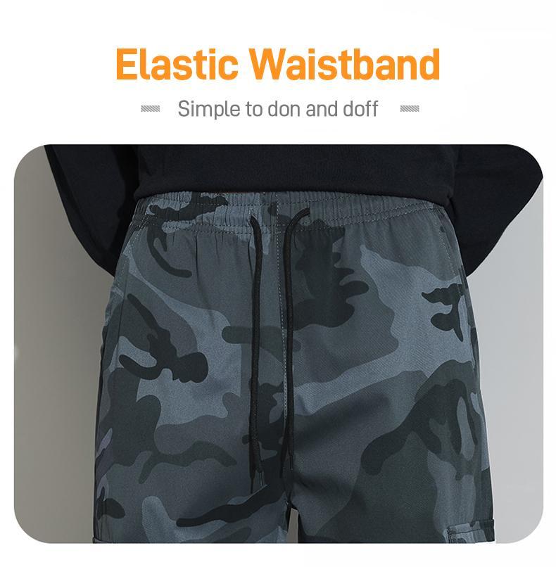 Men's Plus Size Jogger Pants, Relaxed Fit Casual Cargo Sweatpants with Elastic Drawstring Waist & Zipper Large Side Pockets, Lightweight Breathable All-Season Tapered Joggers for Daily Wear, Workout, Jogging, Hanging Out, Big Size Man Clothing