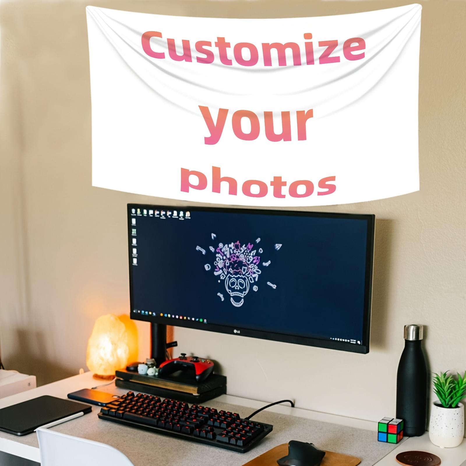 Personalized Custom Tapestry Upload Your Own Image for A Unique Wall Hanging Backdrop, Perfect for Home & Living Room Decor, Bedroom Wall Art, Multiple Sizes Such As 23.6*35.4inch, Hone Decoration, Party Decoration