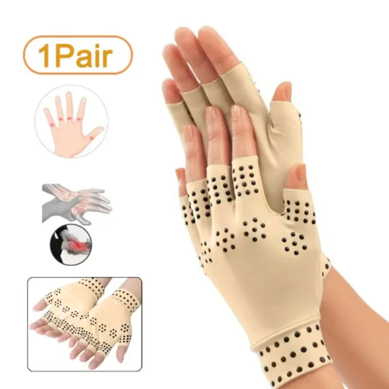 Magnetic Gloves for Arthritis Relief, Rheumatoid Conditions, Anti-Edema Swelling Reduction Compression for Rheumatoid Hand Pain, Health Support Gloves for Joint Comfort, Hand Mobility, Arthritic Pain