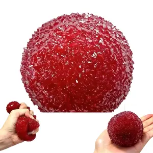 Bayberry Squishy Toy - Crunchy Stress Relief Squishy, Handmade Crystal Slushy Stress Ball, Sensory Fidget Toy for Anxiety Relief, Sensory Squeeze Ball