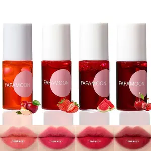 【Deals For You Days】4PCS Lip Tint Stain Set, Mini Moisturizing Water Lipstick, Vivid Color Korean Lip Gloss, Long-Lasting Non-Stick Cup Multi-Use Lip and Cheek Tint