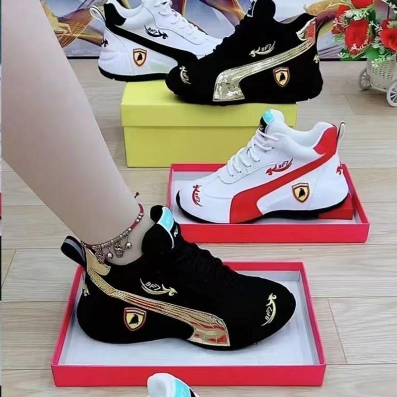 (New)Classical Sneakers Women Platform Shoes Leather Patchwork Woman Casual Shoes 2025 Spring Ladies Outdoor Flats Shoes Women sporty  shoes spring  shoes sosenfer womanGift