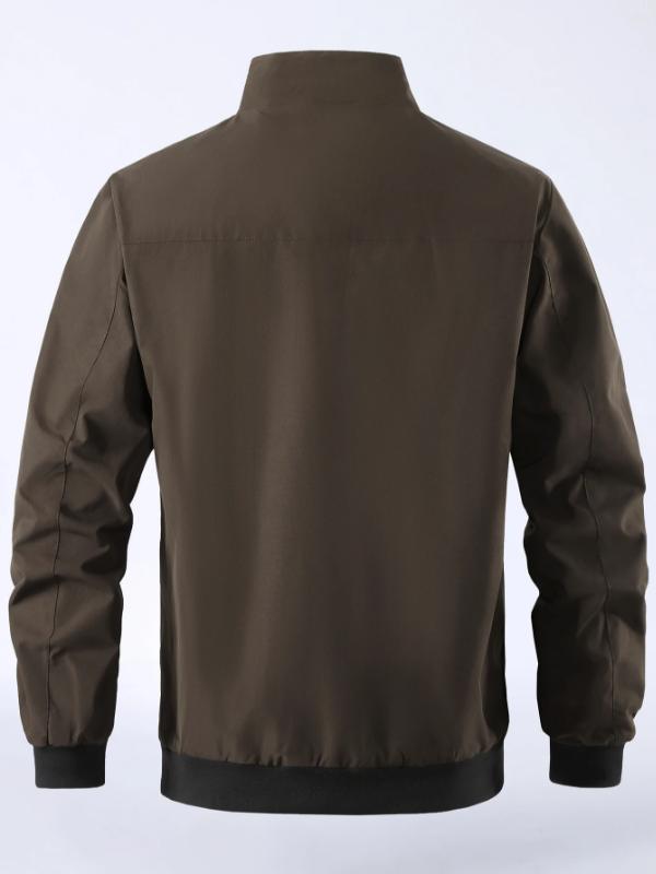 Kyn Apparel Men's Bomber Jacket Spring Autumn Fashion Business Casual Streetwear Simple Windbreaker British Style Male Coat