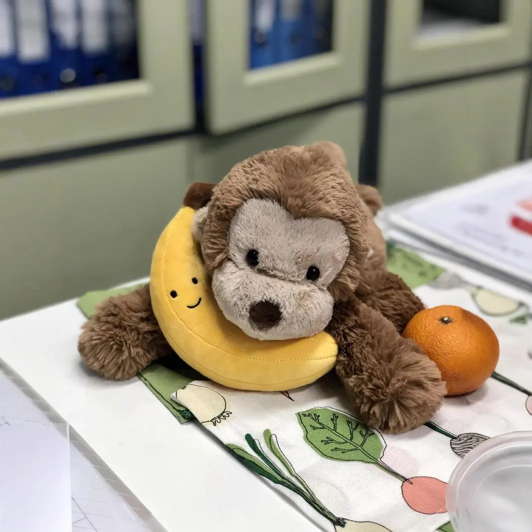 1PC Cute Smudge Monkey Plush Doll, Stress‑Relief & Comfort Pillow, A Heartwarming Gift for Friends, Family or Partners