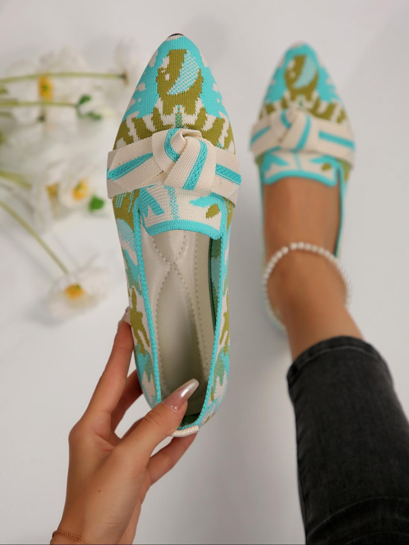 Women's Fashionable Plain Color Ballet Flats, Scandinavian Ballet Flats, Casual Comfortable Flat Shoes for Daily Wear, Lightweight Breathable Shoes for Women & Girls, Running