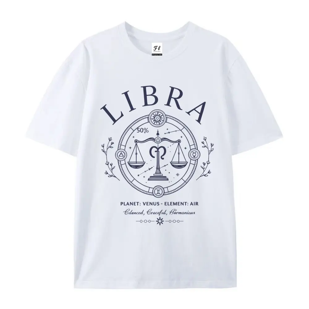 Women's Short-Sleeve Round Neck Zodiac Graphic Crop T-Shirt - Fire Sign, Mars Planet Astrology Tops, 100% Combed Cotton, Casual Lightweight Women's Clothes Essential, Oversized, Aries, Fabric, Tee, Street Wear, Heavyweight, Shortsleeve, Tshirt, Style, Cre