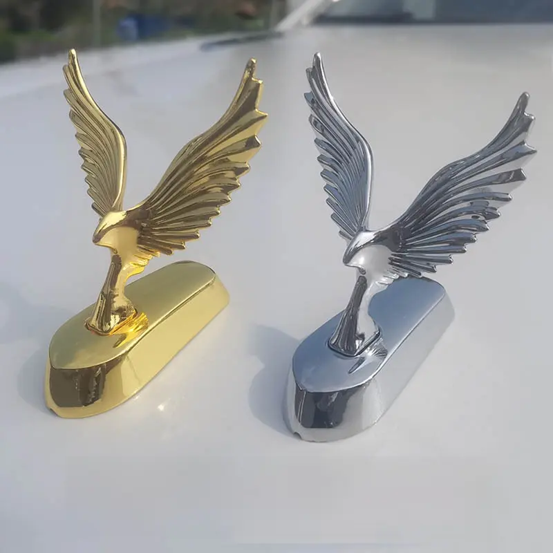 3D Metal Eagle Wing Car Sticker, Personalized Modified Car Emblem for Front Hood Exterior Decoration