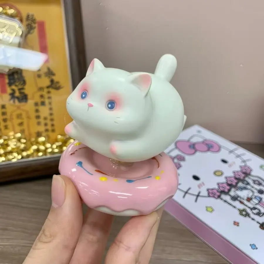 Ceramic Cat Money Magnet Ornament, Home Decor Gift for New Year, Good Luck Decoration, Feng Shui Symbol, Perfect Present