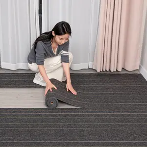 Large Roll DIY Self-Adhesive Non-Slip Mat, Cuttable Floor Pad for Office, Cement or Flat Surfaces, Entrance Door Self-Stick Rug