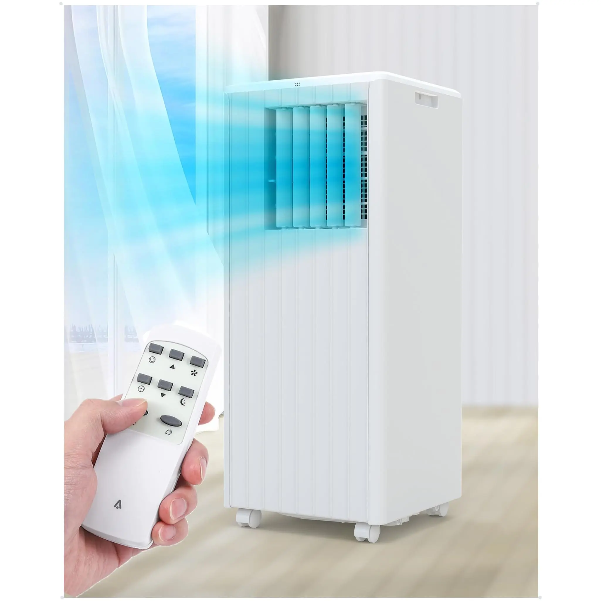 Portable Air Conditioner 3in1 Cooling Fan with Auto Oscillation and Window Kit for Apartment Bedroom 8000 BTU AC Unit