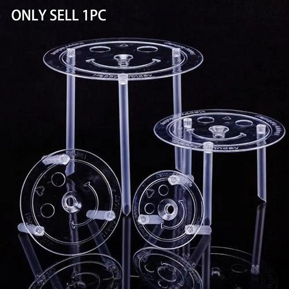 Reusable Tiered Cake Support Set Clear White Plastic Stacking Dowels Separators Stable Multi-Layer Cake Rods Decor Baking Tools For Home Bakers Cake Shop Wedding Birthday Christmas New Year Holiday Layer Cake Making Supplies