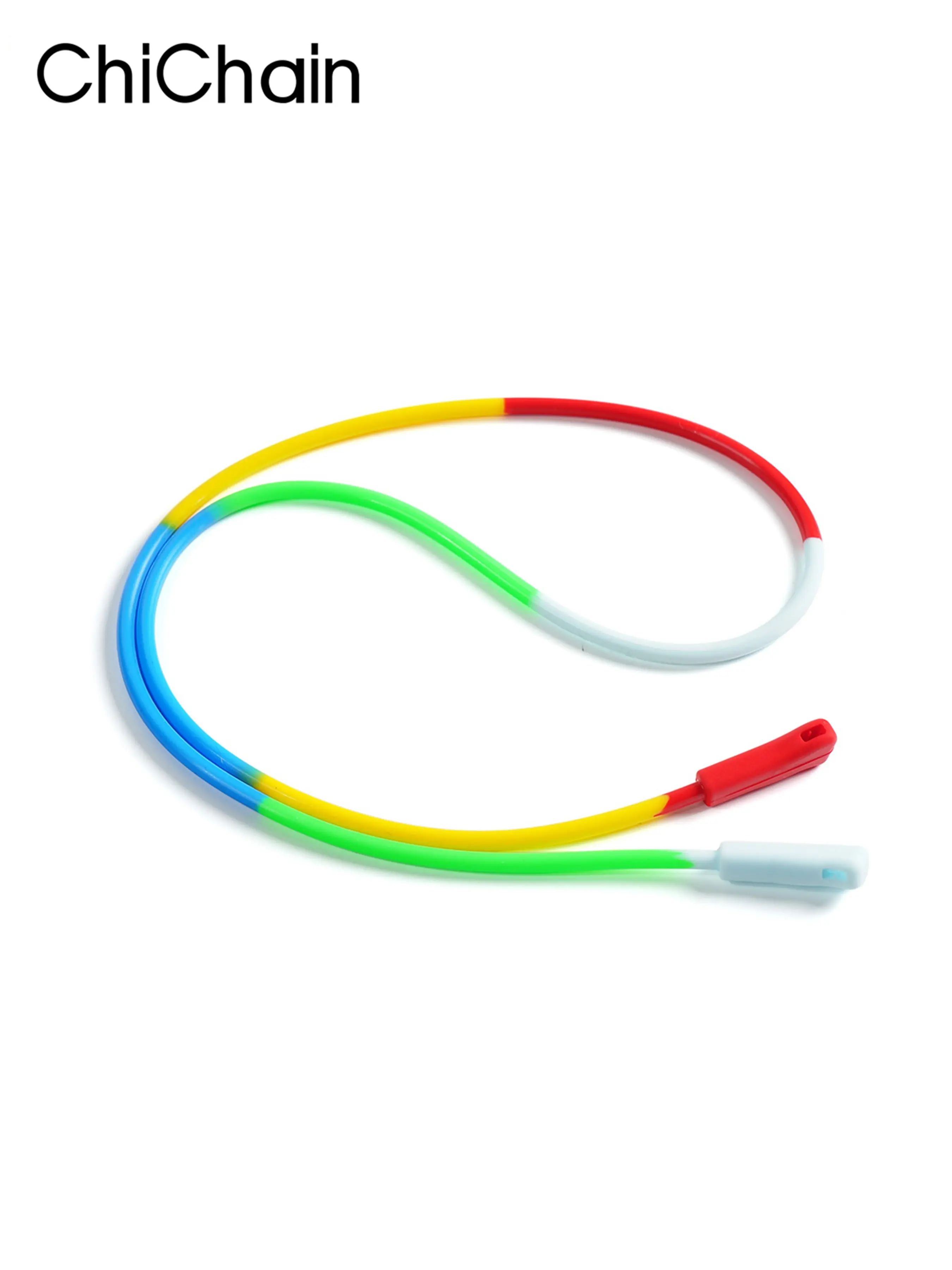 New Silicone Eyeglass Strap, Sports Fixed Neck Lanyard, Anti-Slip and Anti-Loss, Round Head Clip, Eyewear Accessories, 1 Piece