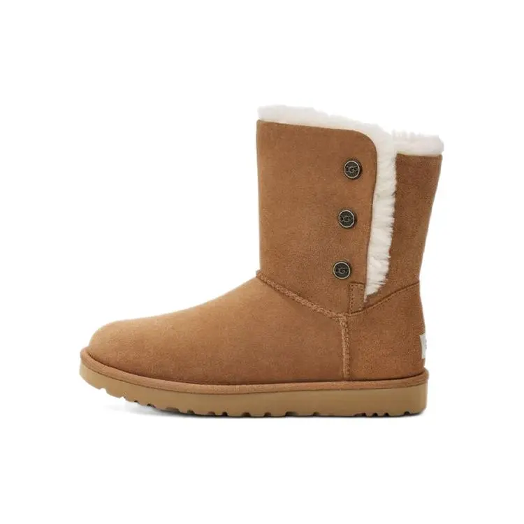 UGG Bailey Snaps Warm Durable Shock Absorbing Non-Slip Fashion Casual Plush Mid-Calf Snow Boots 1127151-CHE