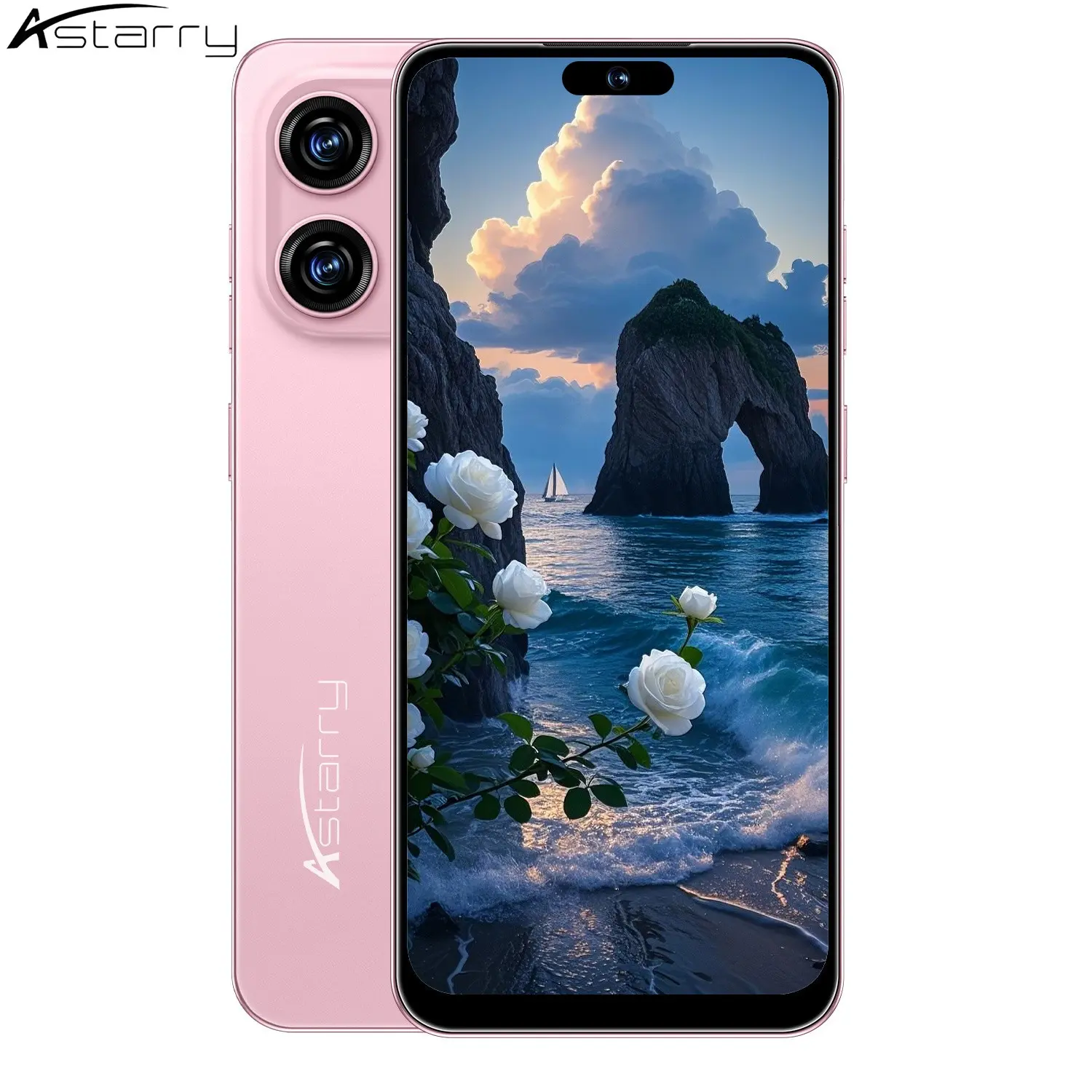 Astarry 16 Pro Max Smartphone, 4GB+64GB RAM, 6.93-Inch Screen, Android 10.0, 4100mah Battery, Dual Sim, Face & Fingerprint Unlock, Large Screen Smartphone