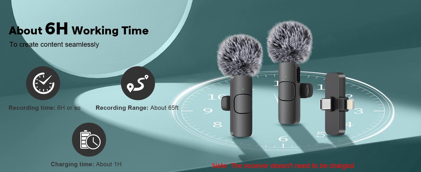 SQ-KBK002 Professional Wireless Mini Microphone for iPhone, iPad, Android Phone - Bluetooth Lavalier Lapel Mic for Video Recording - Clip on USB C Microphones for YouTube Tiktok Podcast Vlogging SQ-KBK002 Professional Wireless Mini Microphone for iPhone, iPad, Android Phone - Bluetooth Lavalier Lapel Mic for Video Recording - Clip on USB C Microphones for YouTube Tiktok Podcast Vlogging