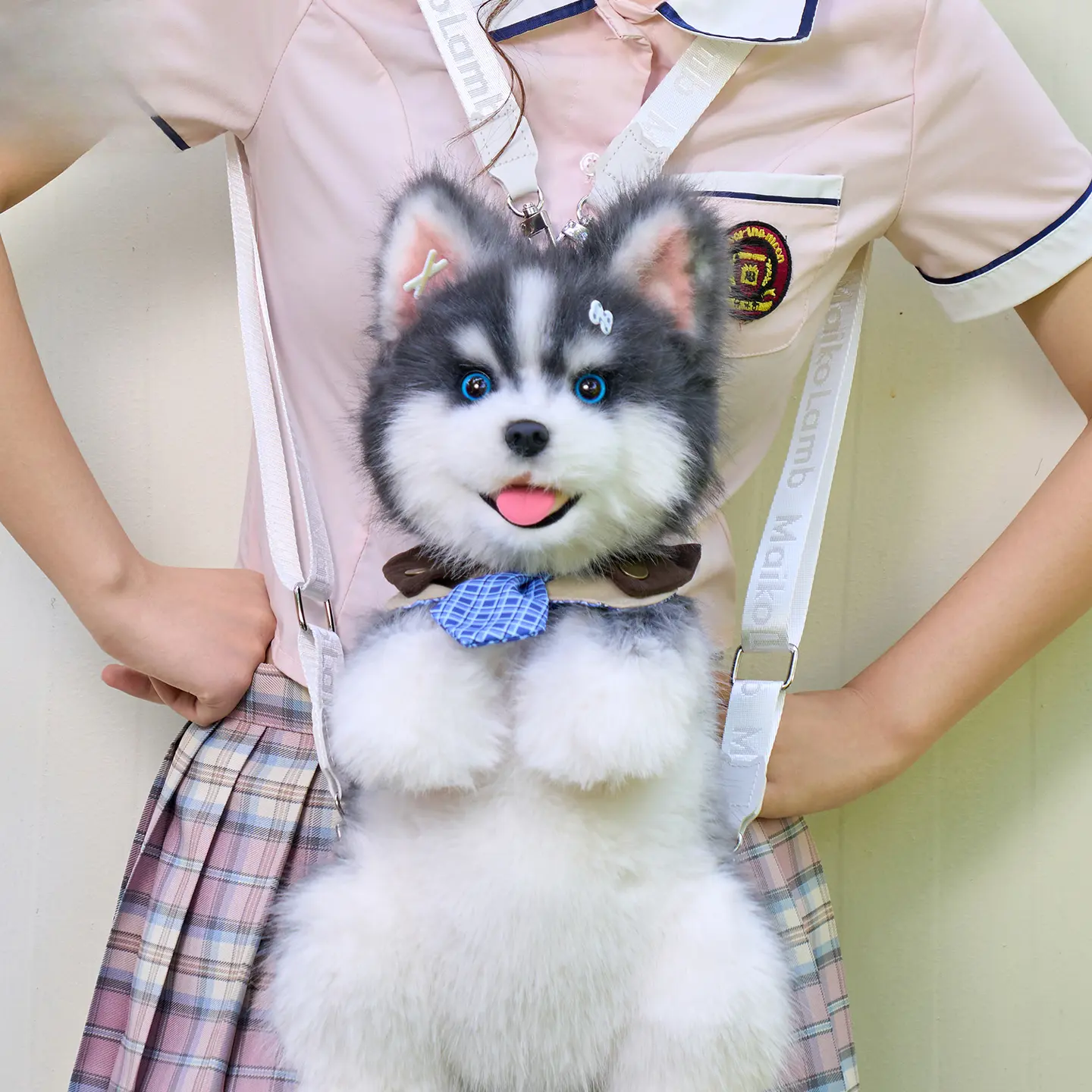 Realistic Husky Backpack/Plush Toy – A Gift for Friends
