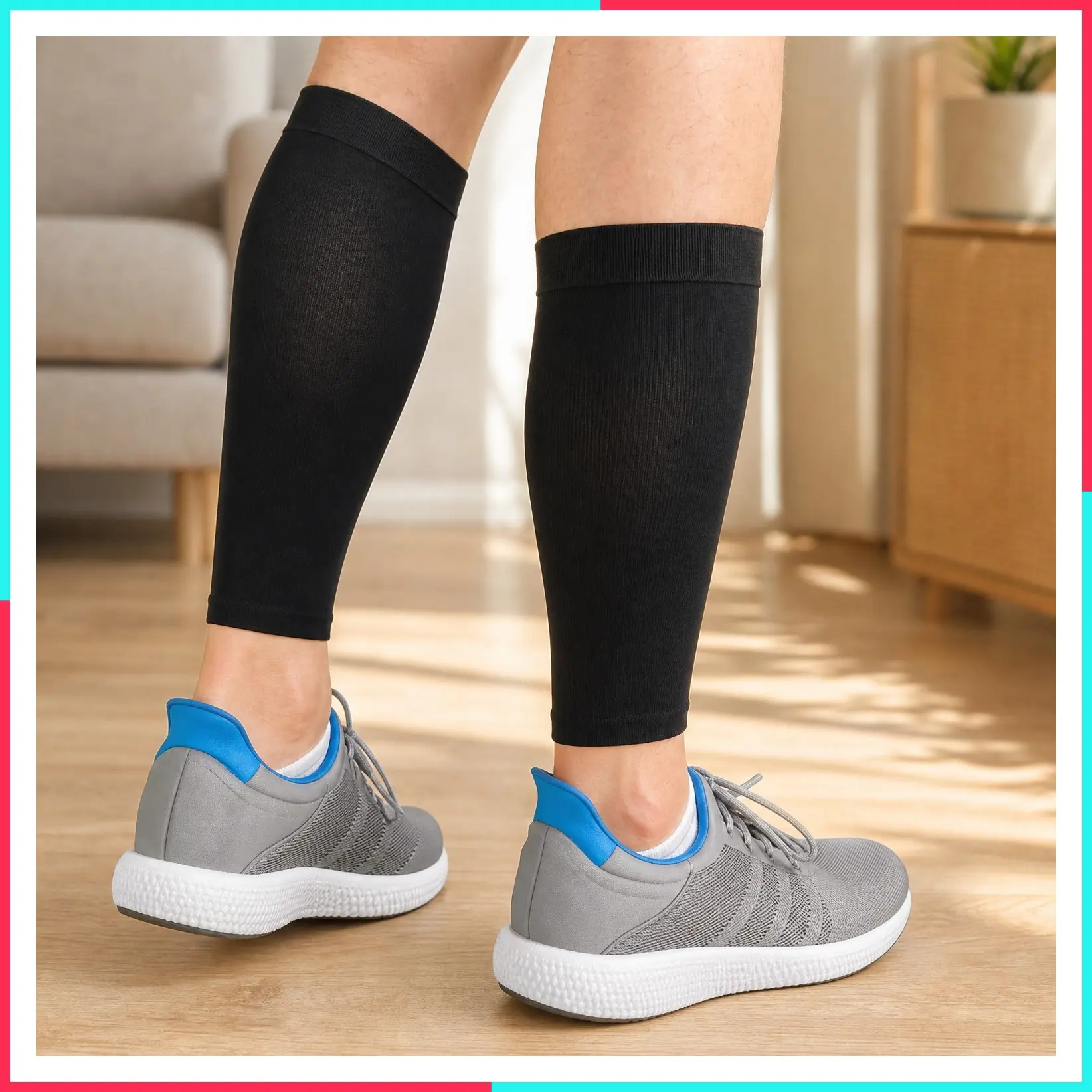 Calf Compression Sleeve for Men & Women, 20-30mmHg Compression