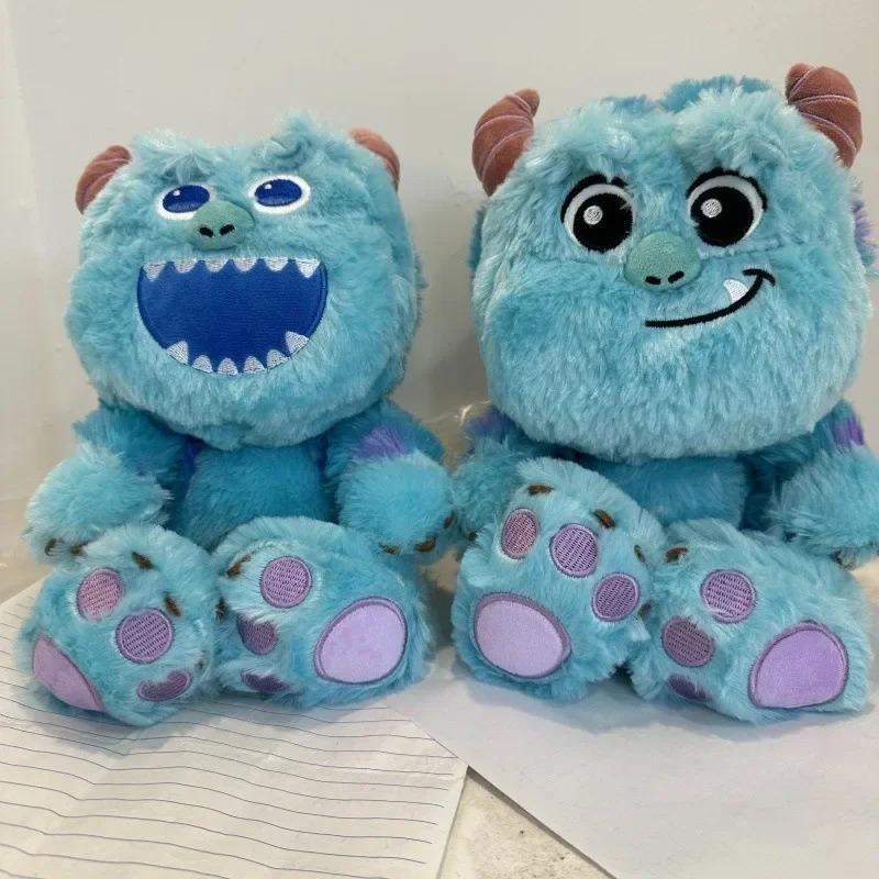 Monsters Inc Sulley James P. Sullivan Plush Set, 2 Styles Soft Big Blue Monster Stuffed Dolls, Collectible Plushie Gift for Kids & Fans