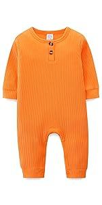 Baby Romper with Baby Mittens & Newborn Hats Footless Long Sleeve Solid Onesie Hi Im New Here