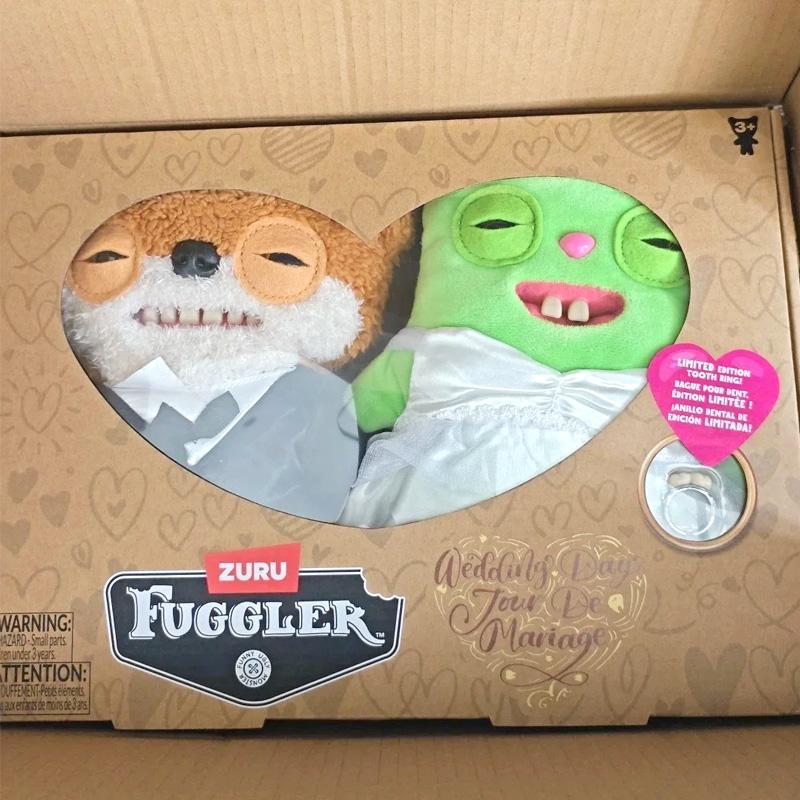 2026 New Fuggler Wedding Theme Ugly-Cute Monster Plush Toy | Funny Toothy Stuffed Doll | Trendy Collectible, Desk Decor & Gift