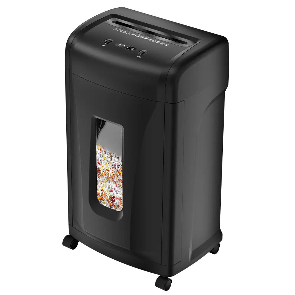 Large Commercial Heavy Duty Paper Shredder, 22-Sheet High Security Cross Cut Shredder Machine with 9.24 Gallons Pull Out Waste Bin, Office Shredder for Documents, Cards & CDs, Powerful Overheat Protection, Quiet Operation, Heavy Duty Shredder for Home Off