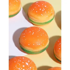 Realistic Hamburger Stress Relief Toy, Stretchy Hamburger Squeeze Toy, Soft & Squishy, Sensory Desktop Toy To Relieve Anxiety