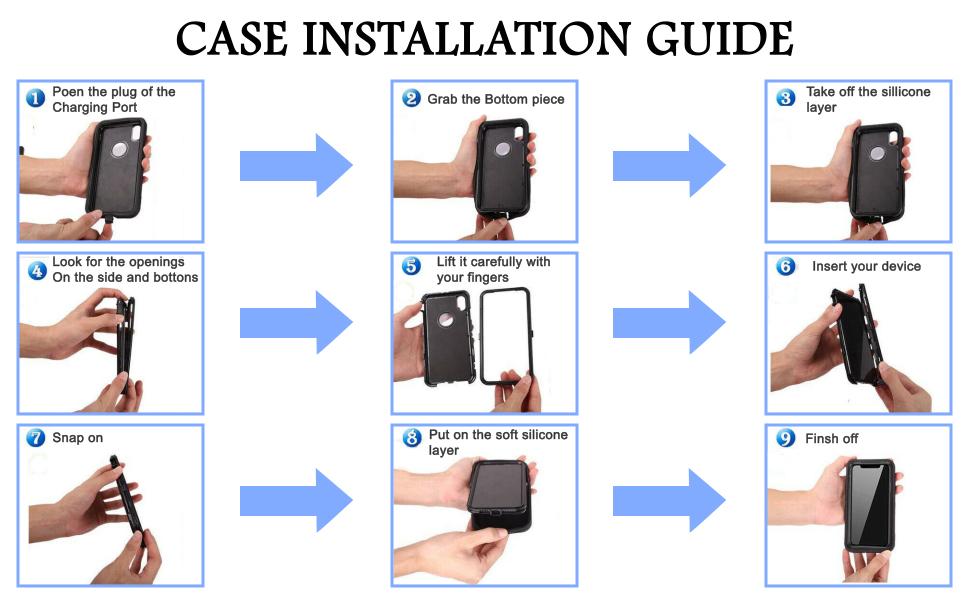 Rugged Phone Case for Apple iPhone 14, with Belt Clip Holster & Kickstand Heavy Duty Shockproof Protective Full Body Case Cover for iPhone 14 6.1 inch Phone(Black)