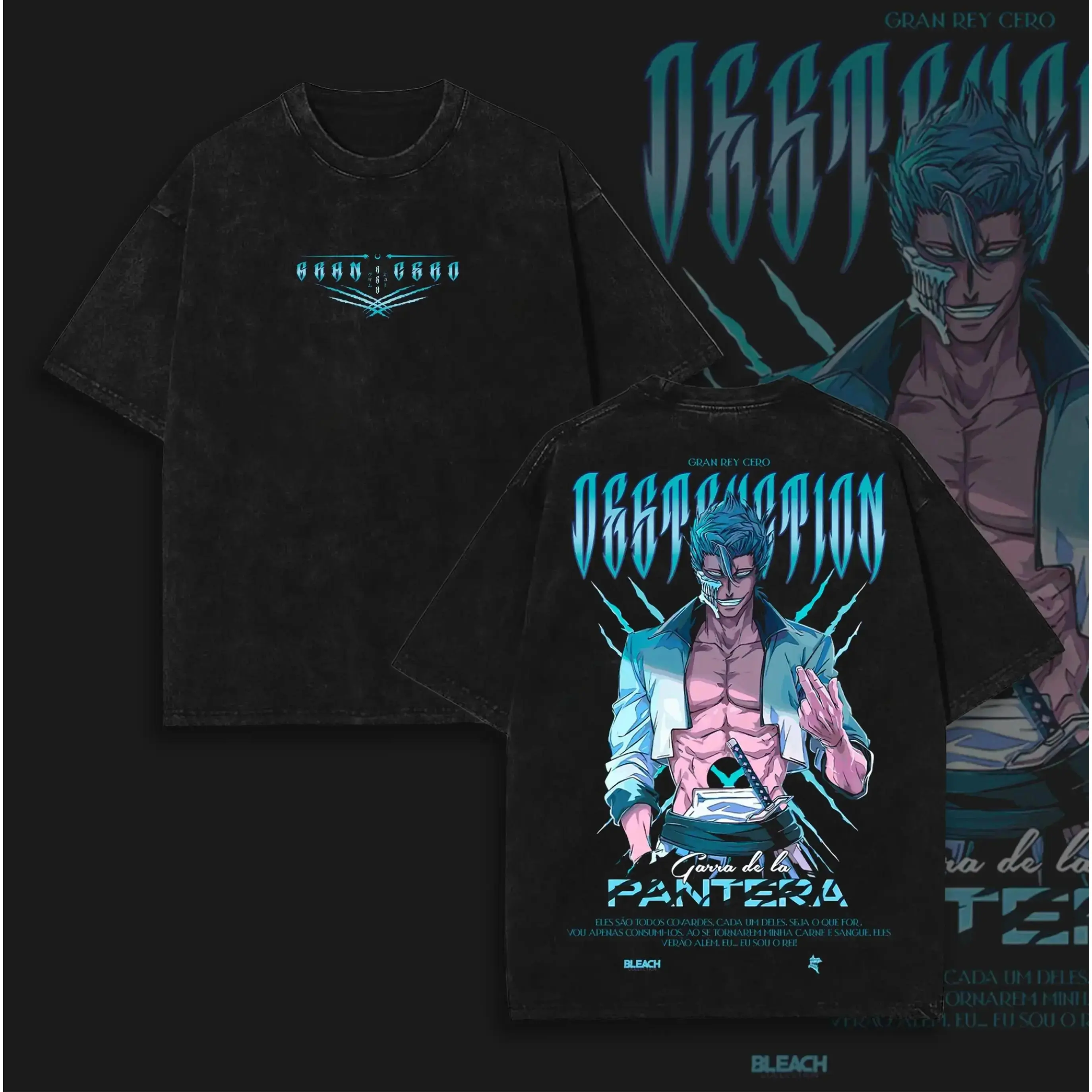 [COLLECTION] Bleach character Double Printed Vintage Washed Unisex Oversize Anime Manga Washed Heavyweight Cotton T-shirt, Gift For Bleach Fan, Anime Lover Wash vintage anime tee Oversized Tshirt