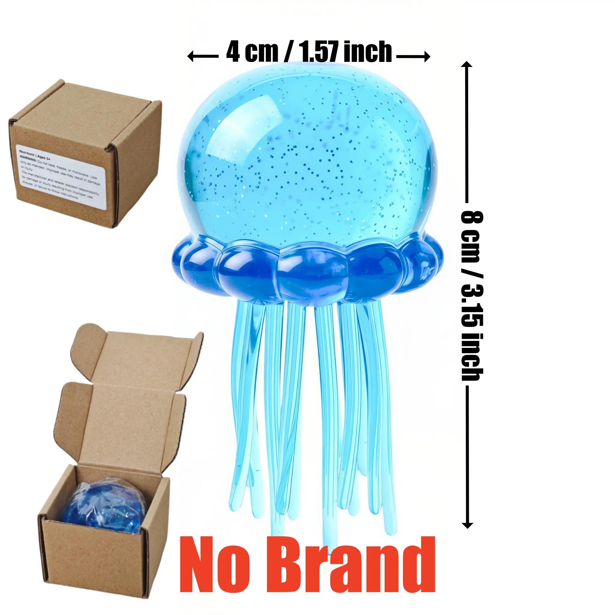 Jellyfish Squeeze Stress Ball, Soft Fidget Toy for Anxiety Relief, Quiet Sensory Play for Kids and Adults