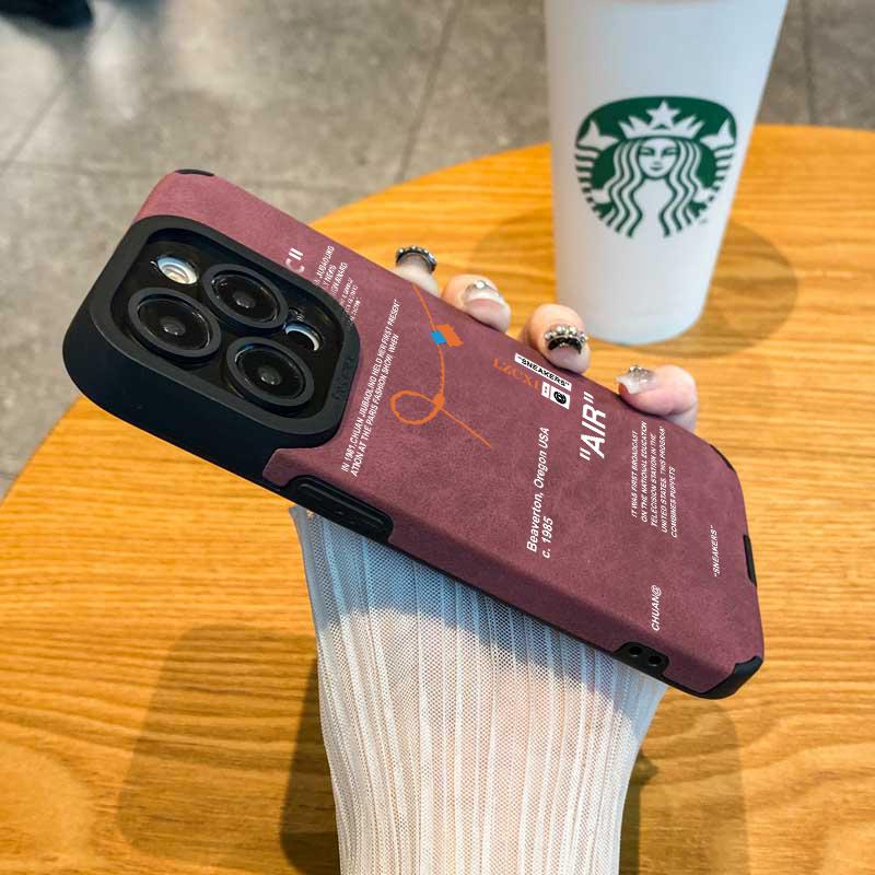 This plush leather sneaker-shaped phone case features a shoelace design and is compatible with iPhone 17/16/15/14/13/12/11/X/XS/XS Max. The PC back cover provides robust protection. It's the perfect holiday gift for friends, family, and yourself.