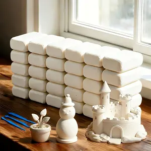 Artist Grade Modeling Clay, High Whiteness Fine Texture, Professional Sculpting Dough, Art Creation Premium Shaping Clay, 12/24/36pcs