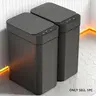 1 piece,Smart, Automatic Trash Can for Home Kitchen Office Bathroom Outdoor, Induction Sensor, Contactless Lid, Compact Design, Low Voltage Operation, AA batteries not included, Smart Sensor Wastebasket, Smart Sensor Bin