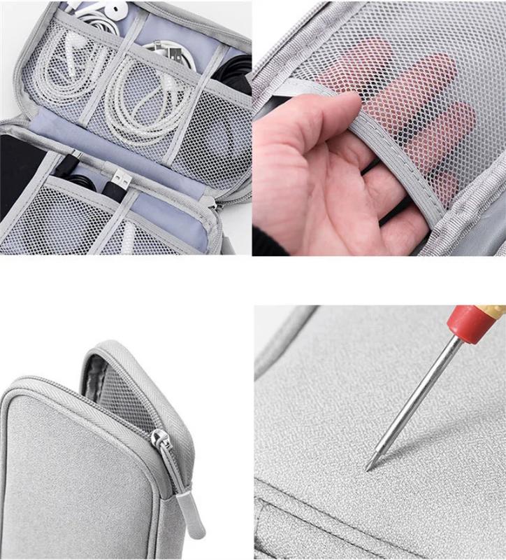 Travel Cable Bag Portable Digital Storage Pouch Charger Data Cable USB Bag Organizer Waterproof Electronic Accessory Storage Bag