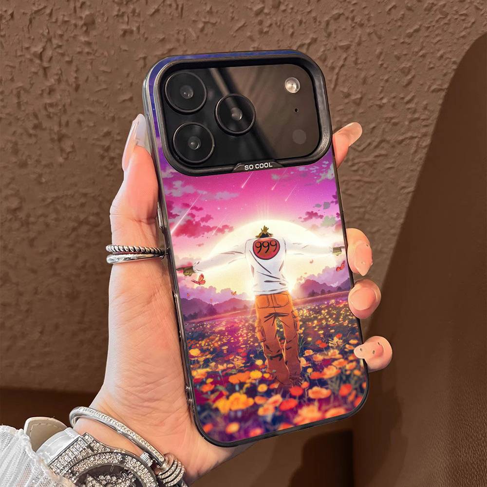 J-Juice Legends Never Die W-WRLD Phone Case For iPhone 17,16,15,14,13,12,11,Pro,Max,Plus,E,Air,Mini Black Gray IMD