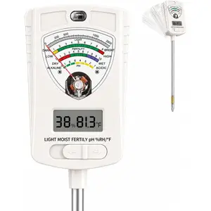 2026 Soil Tester, 7-in-1 Soil Test Kit for , pH, Fertility, Temperature, Humidity and Light, Digital Soil Meter for Garden, Lawn, Farm, Indoor and Outdoor