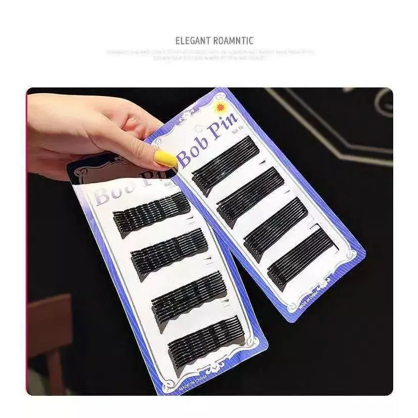 lack Bobby Pins for Hair Styling, Pack of 72, Secure Hold & Anti-Slip, Comfortable & Pain-Free, Unisex Hair Accessories for All Hair Types