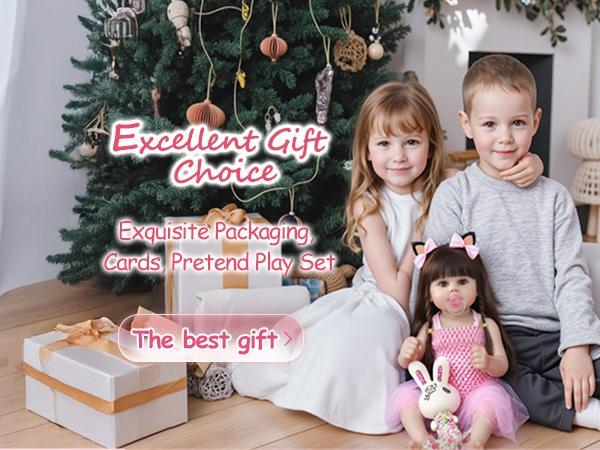 *Realistic Reborn Baby Dolls 22" Full Body Vinyl Real Life Like Bebe Dolls for Girls and Boys Realistas Lifelike Muñecas para Niñas with Birth Certificate and Feeding Kit Toys for Kids Age 3+   sonny angels