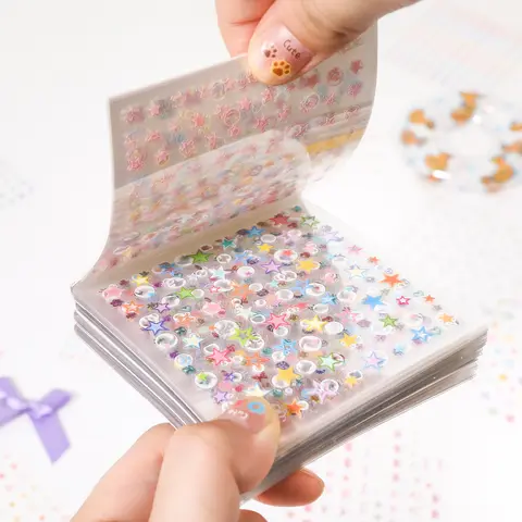 Mini Die-Cut Sticker Book, Sticker Packs, Diary Sticker Pack, Summer Theme Stationery Journal Water Bottle Nail Decoration Stickers, 25 Sheets/bag, Fairy Tale Series, Creative Decoration