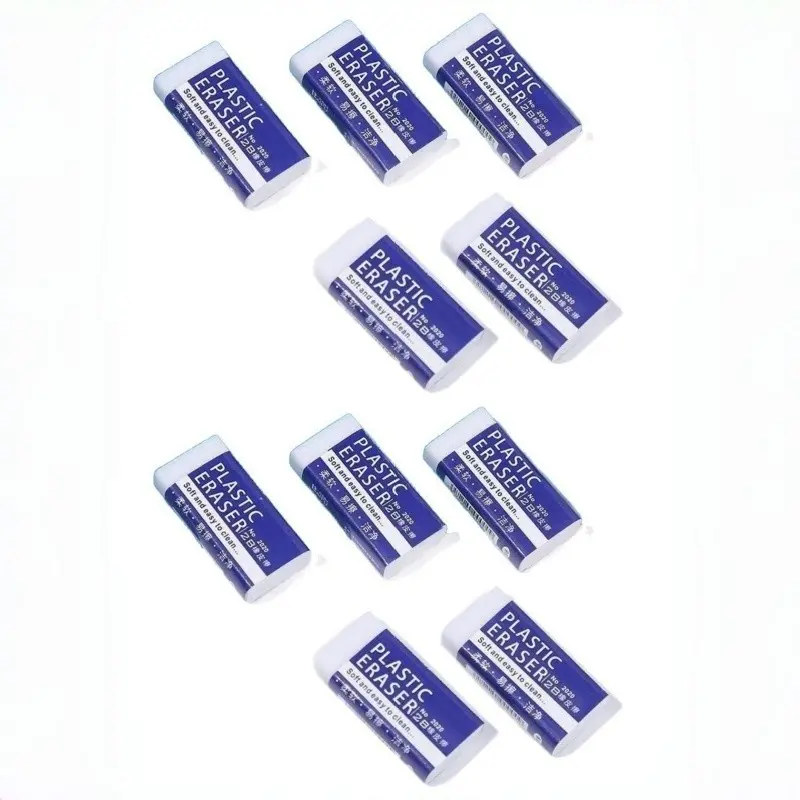 High-Quality White Erasers, Effectively Erase Pencil Marks - Suitable for Office and School Use, Durable and Easy to Clean 2B Pencils
