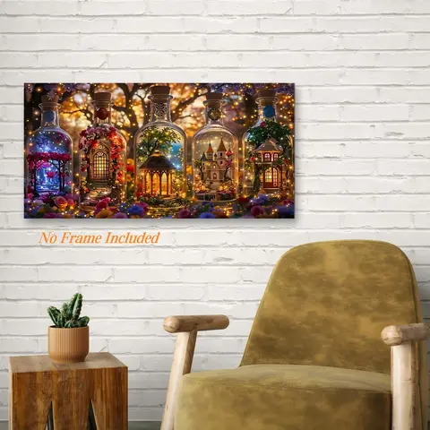 Mystery Bottle Diamond Painting Kit Mosaic Craft Set, Beginner-Friendly 5D DIY Diamond Art Tool, Round Full Diamond Gemstone Decor Gift DIY Kits