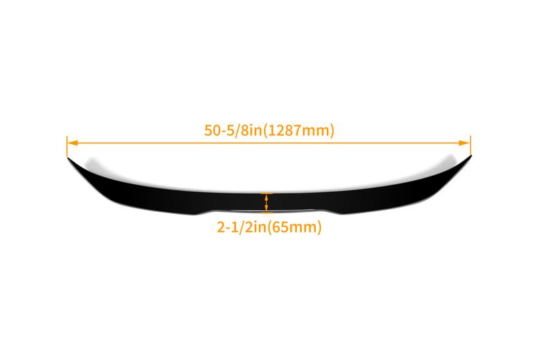 Rear Trunk Spoiler Wing Lip Compatible with 2017-2023 BMW G30 5 Series 4 Door Sedan F90 M5 Tail Wing Rear Trunk Lid Plastic - Glossy Black Car Accessories Vehicle Crash Guard