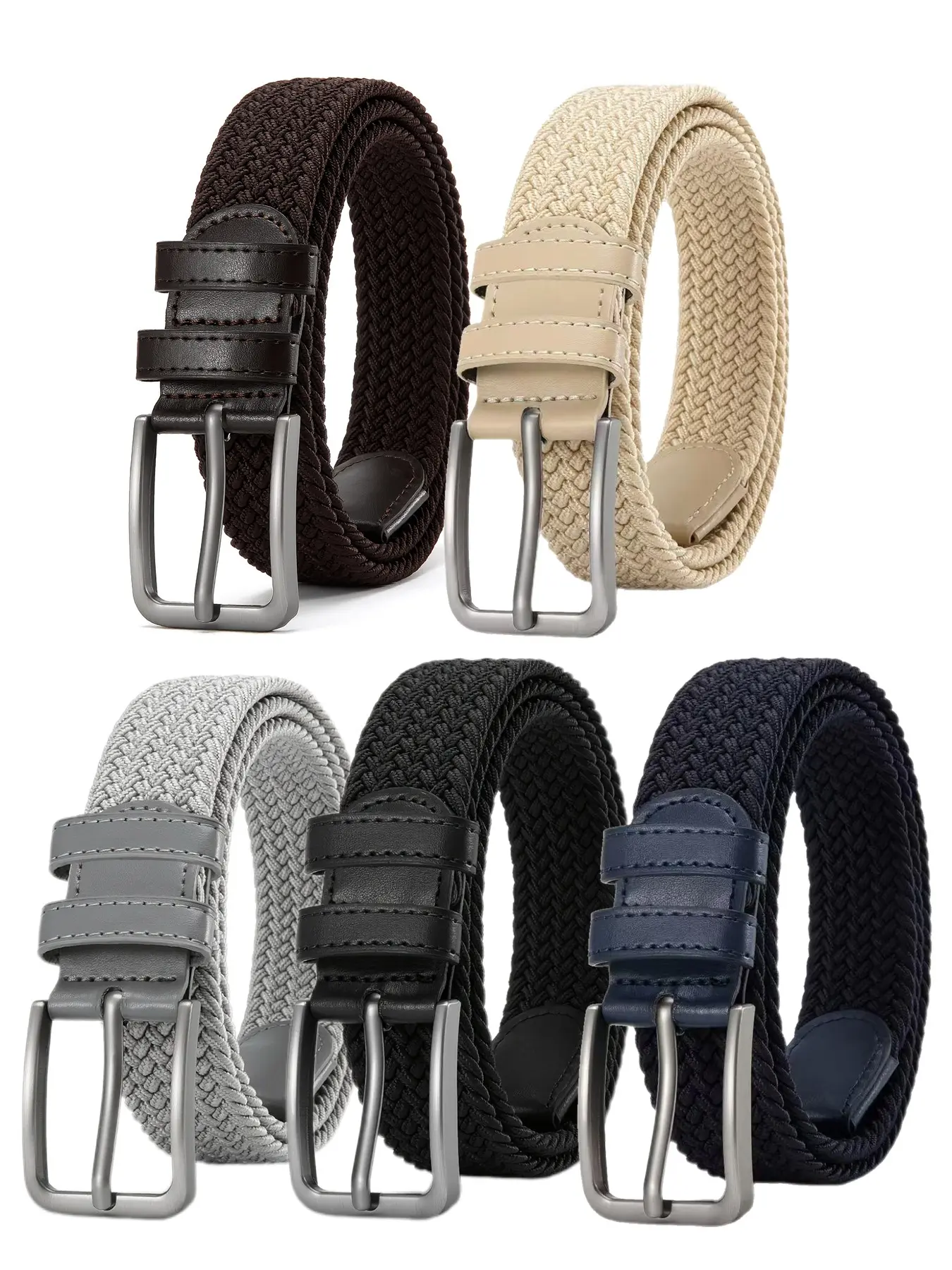 Men's Braided Belt, Comfortable and Stylish, Suitable for Various and Golf, Unisex, Perfect Valentine's Day Gift